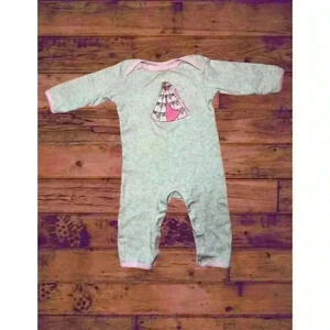 Baby Girl Yoga Sprout Coveralls Size 18months  100% Cotton “Happy Camper”​